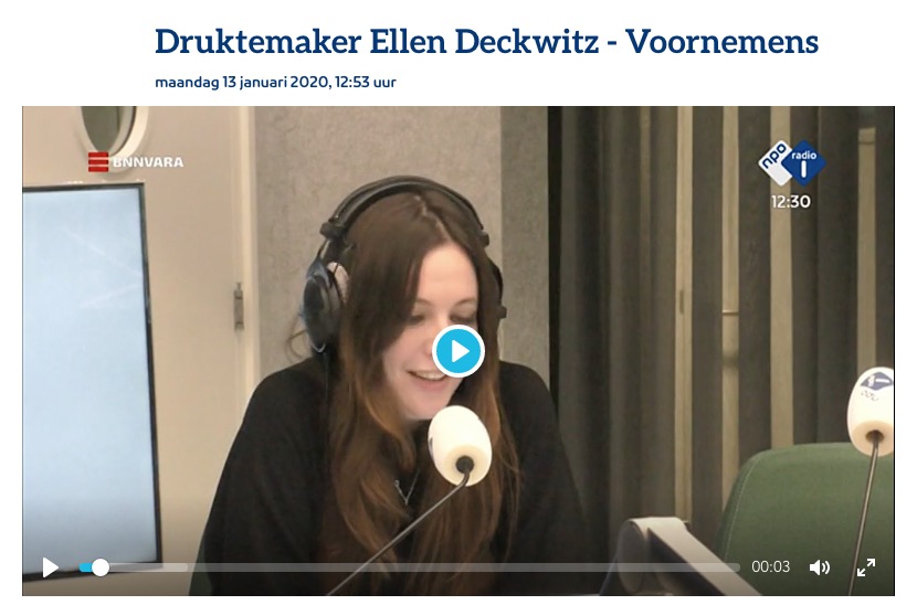 Afbeelding Ellen Deckwitz column radio 1 goede voornemens